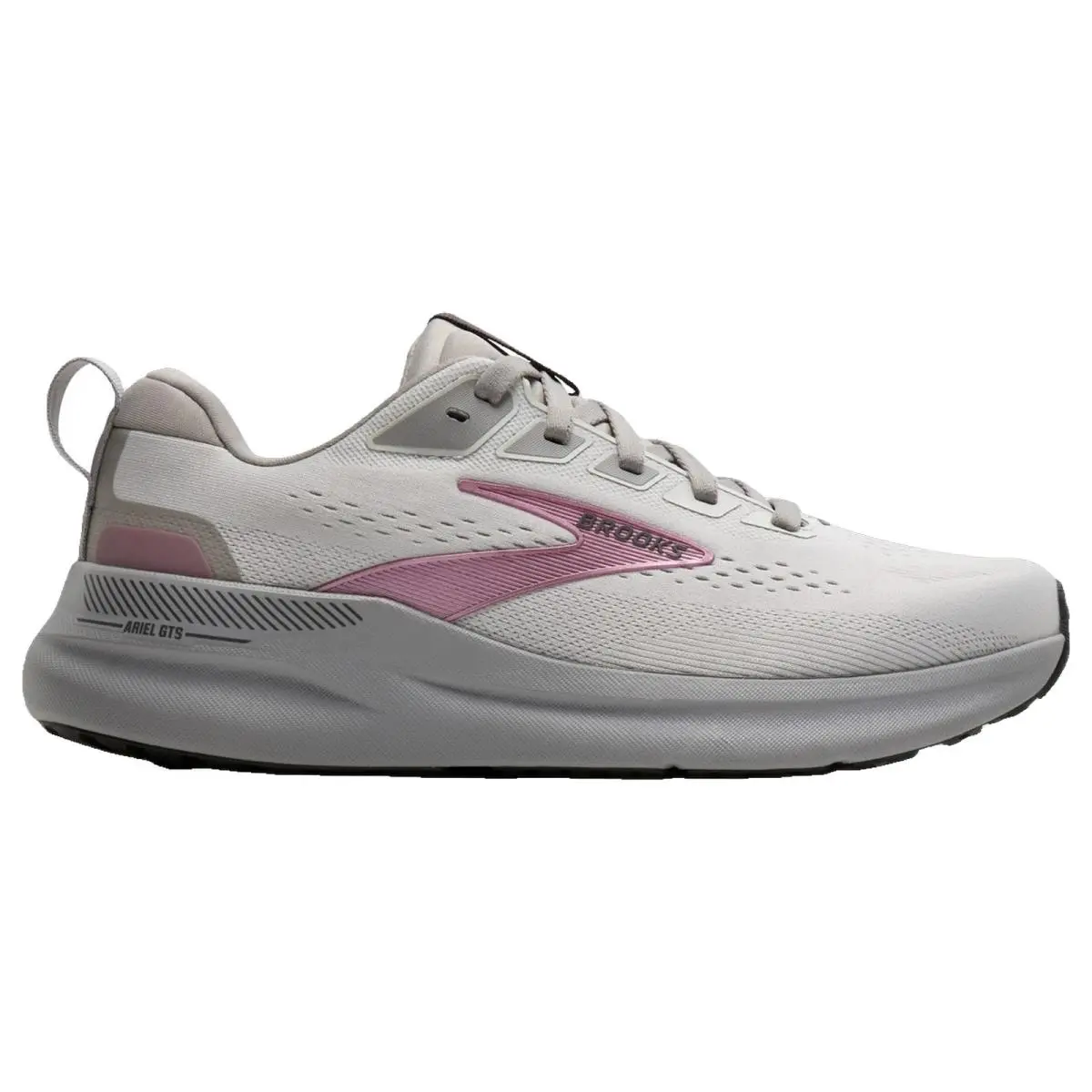 Brooks shoes - Brooks Ariel GTS 26 Wide - 1204441B094 - Oyster/Mushroom/Pink 8