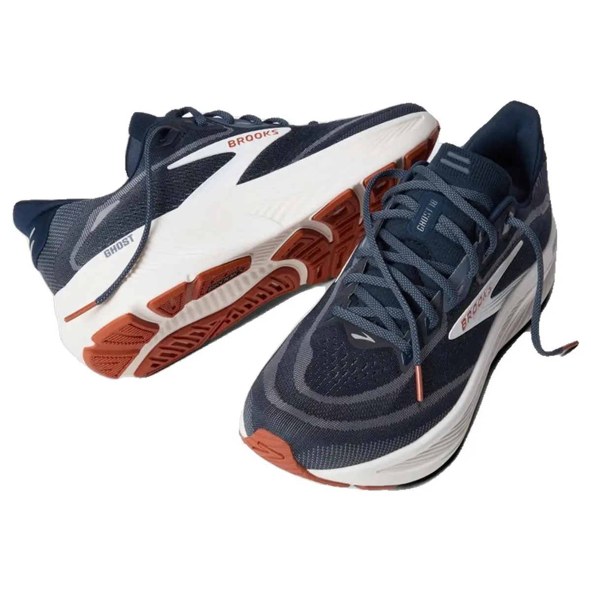 Brooks shoes - Brooks Ghost 18 - Ghost - 1104931D429 - Navy Blazer/Red Earth/Blue 6