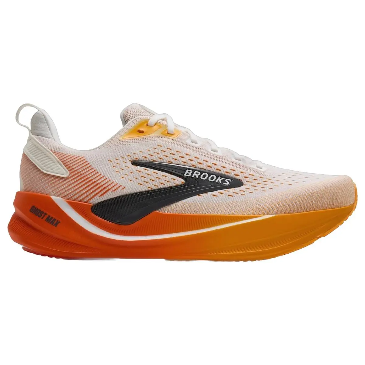 Brooks shoes - Brooks Ghost Max 4 - Ghost Max - 1104961D162 - White/Orange/Red 8