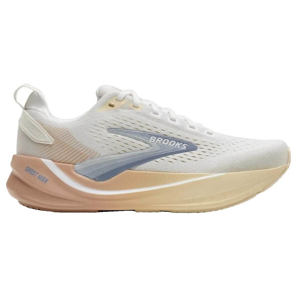 Brooks shoes - Brooks Ghost Max 4 - Ghost Max - 1204851B173 - White/Rose/Rutabaga 8