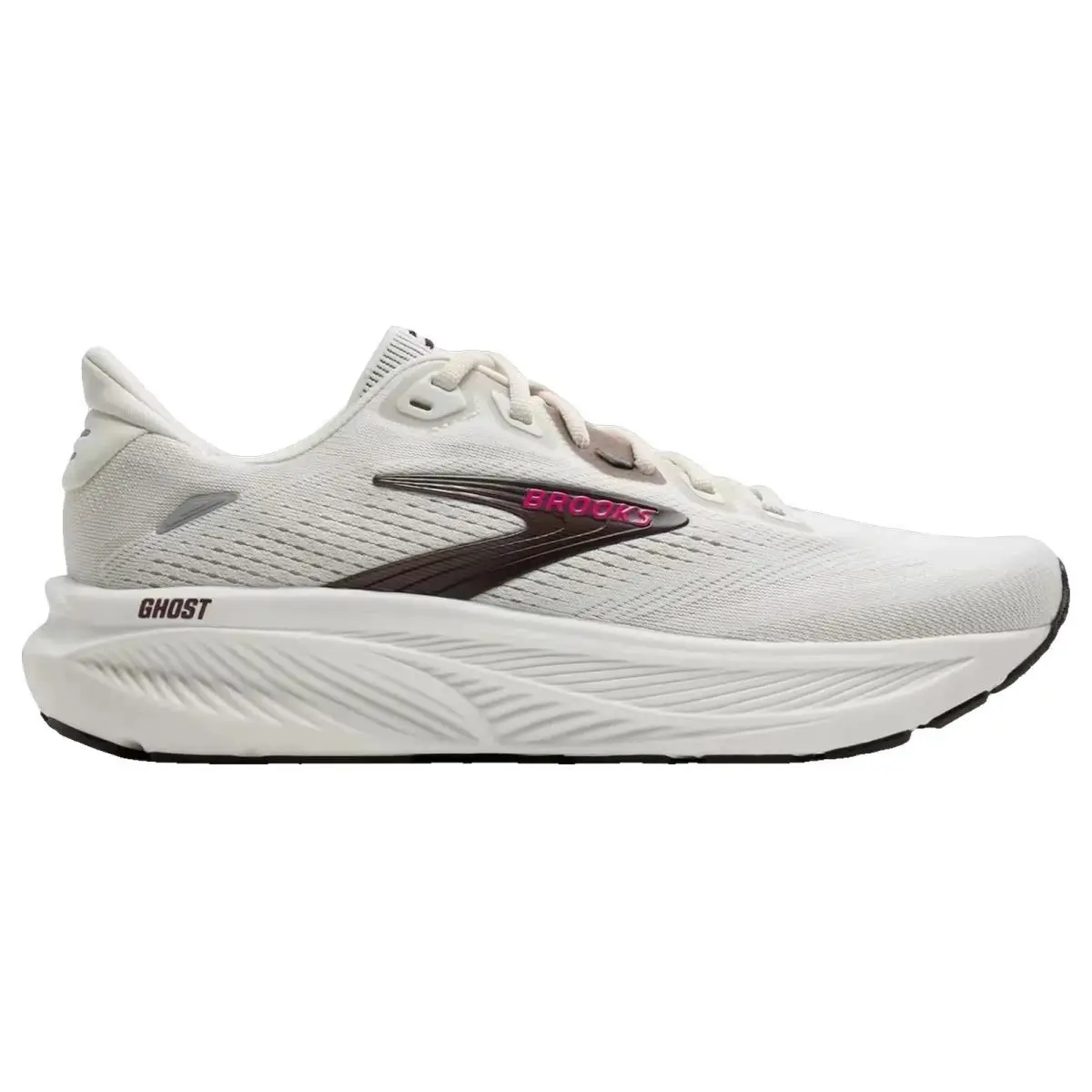 Brooks shoes - Brooks Ghost 18 - Ghost - 1204821B107 - Coconut/Coffee/Fuchsia 8