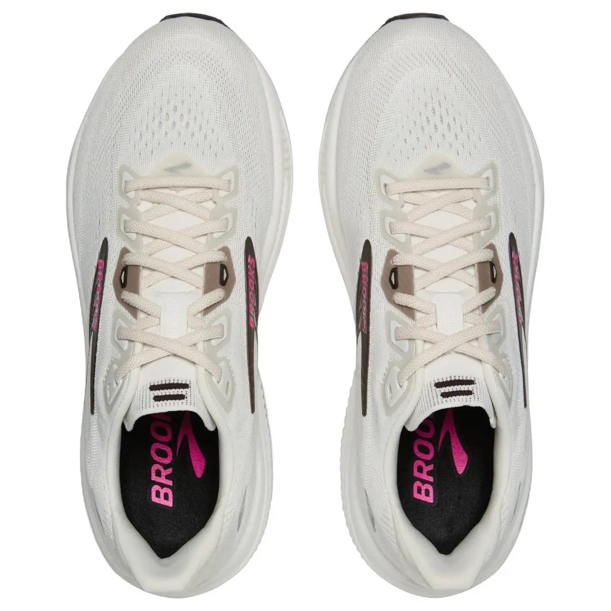 Brooks shoes - Brooks Ghost 18 - Ghost - 1204821B107 - Coconut/Coffee/Fuchsia 9