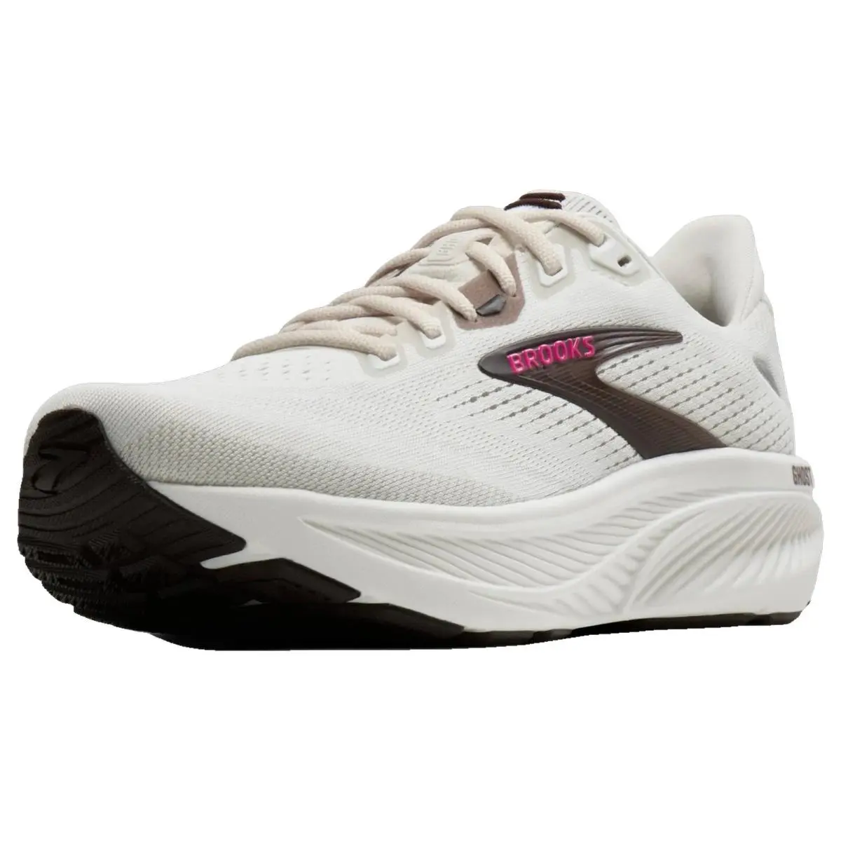 Brooks shoes - Brooks Ghost 18 - Ghost - 1204821B107 - Coconut/Coffee/Fuchsia 13
