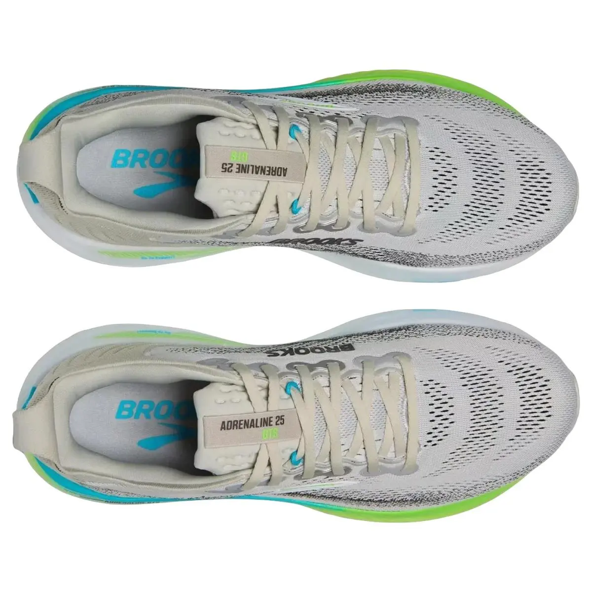 Brooks shoes - Brooks Adrenaline Gts 25 - Adrenaline Gts - 1104541D033 - Oyster/Green Gecko 12