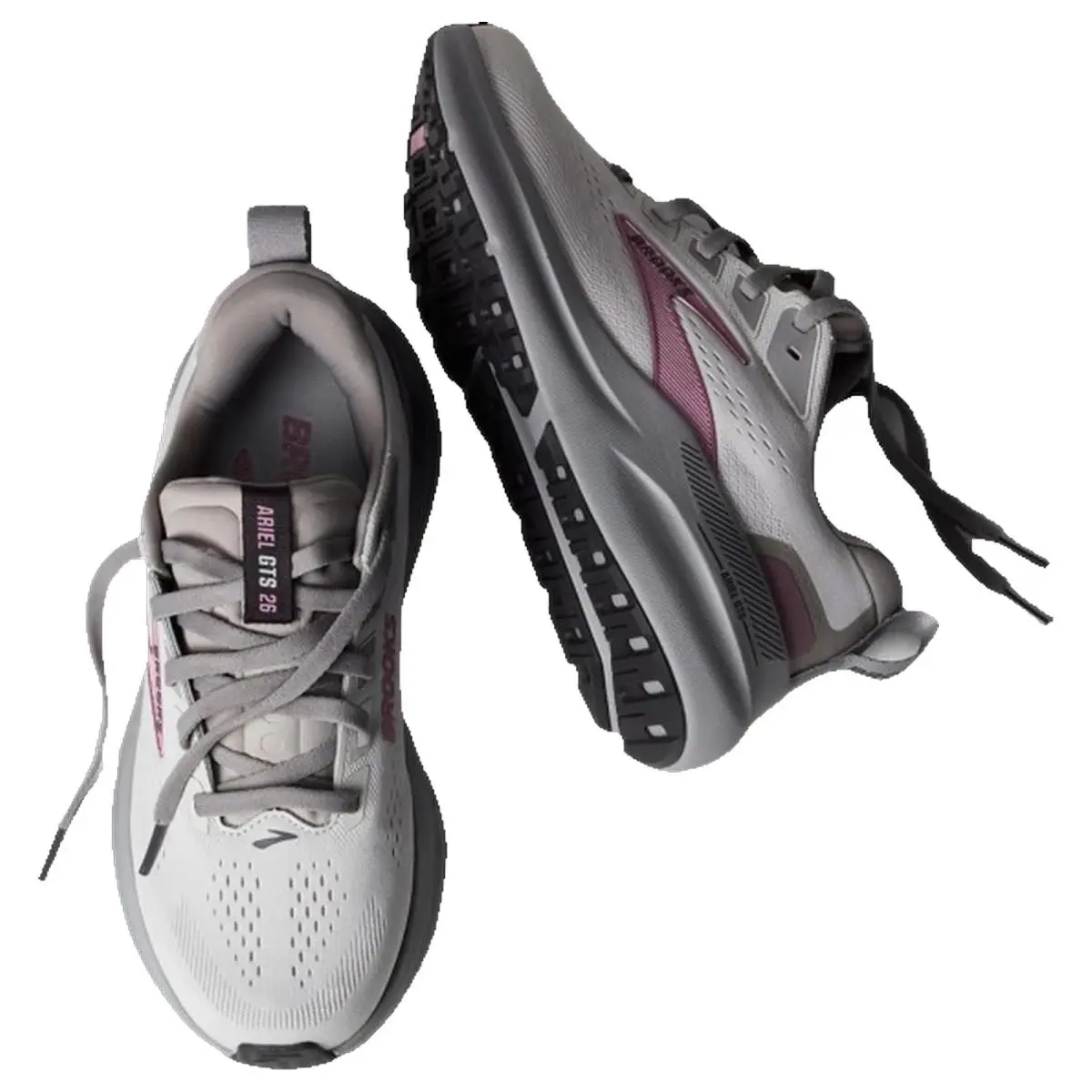 Brooks shoes - Brooks Ariel Gts 26 - Ariel Gts - 1204441B094 - Oyster/Mushroom/Pink 6