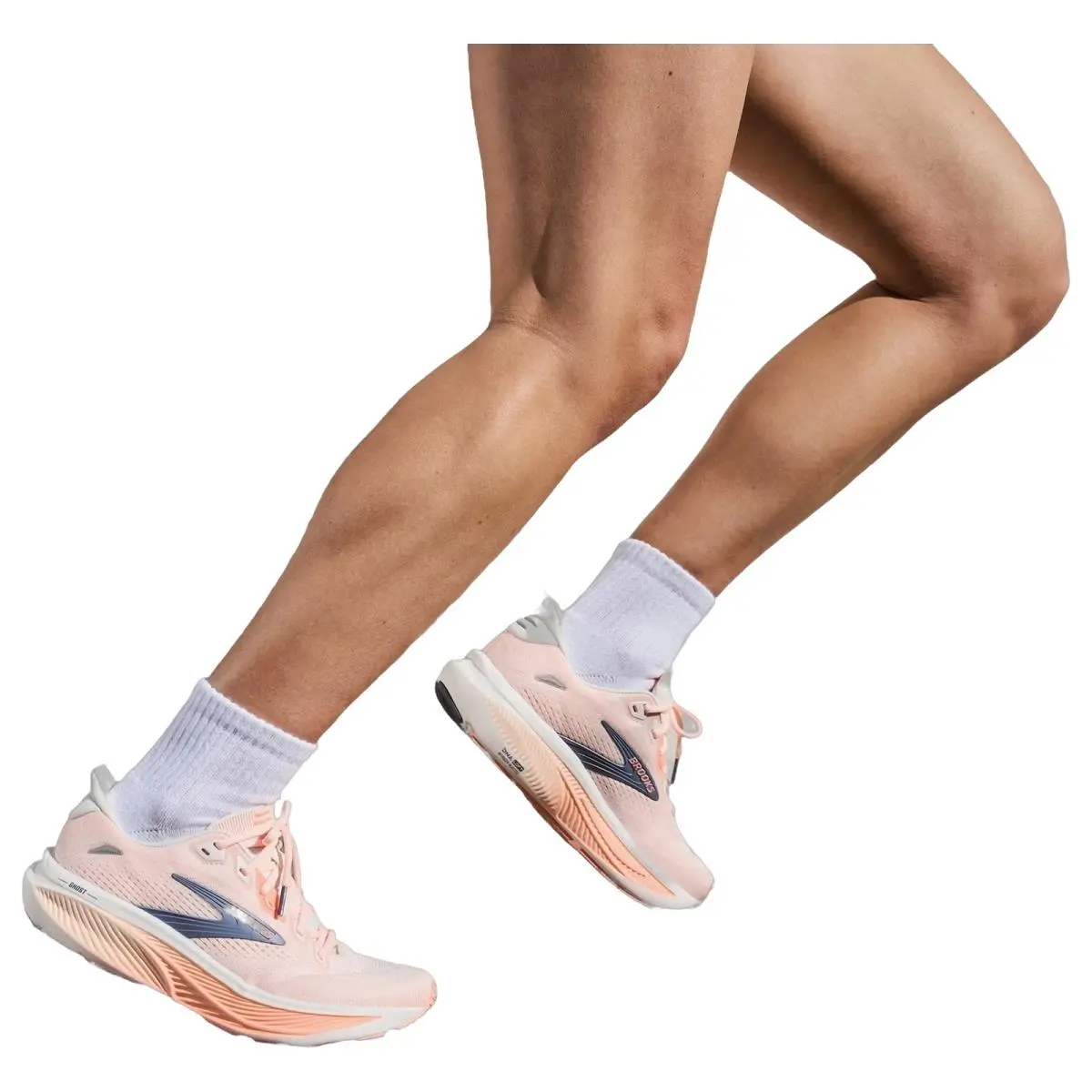 Brooks shoes - Brooks Ghost 18 - Ghost - 1204821B161 - Star White/Cyber Peach/Grey 0