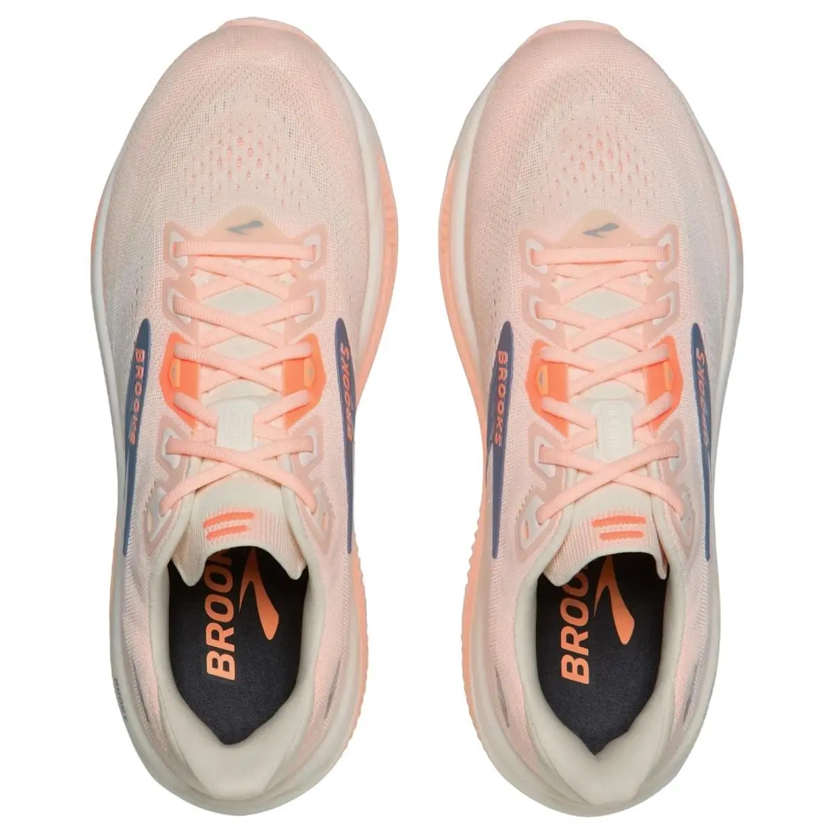 Brooks shoes - Brooks Ghost 18 - Ghost - 1204821B161 - Star White/Cyber Peach/Grey 2