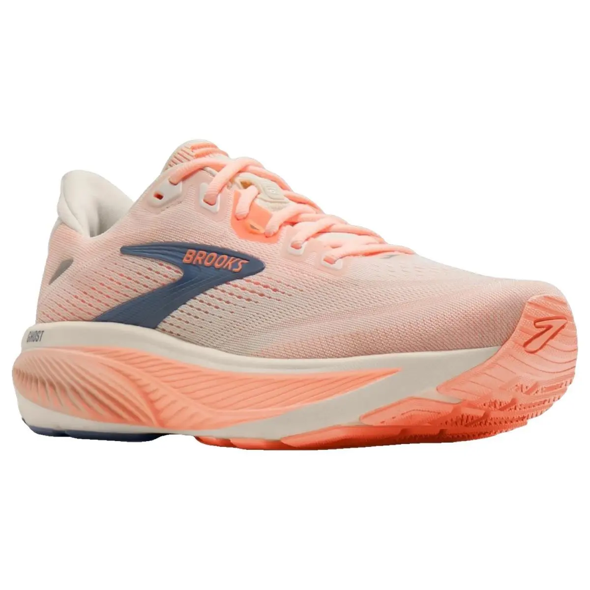 Brooks shoes - Brooks Ghost 18 - Ghost - 1204821B161 - Star White/Cyber Peach/Grey 16