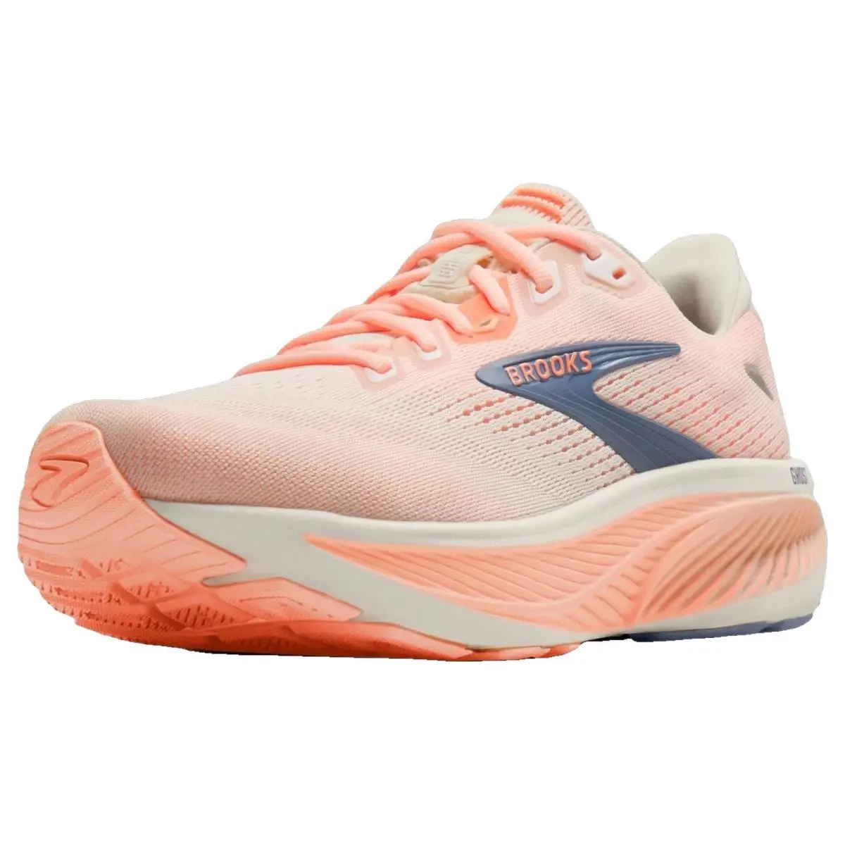 Brooks shoes - Brooks Ghost 18 - Ghost - 1204821B161 - Star White/Cyber Peach/Grey 17