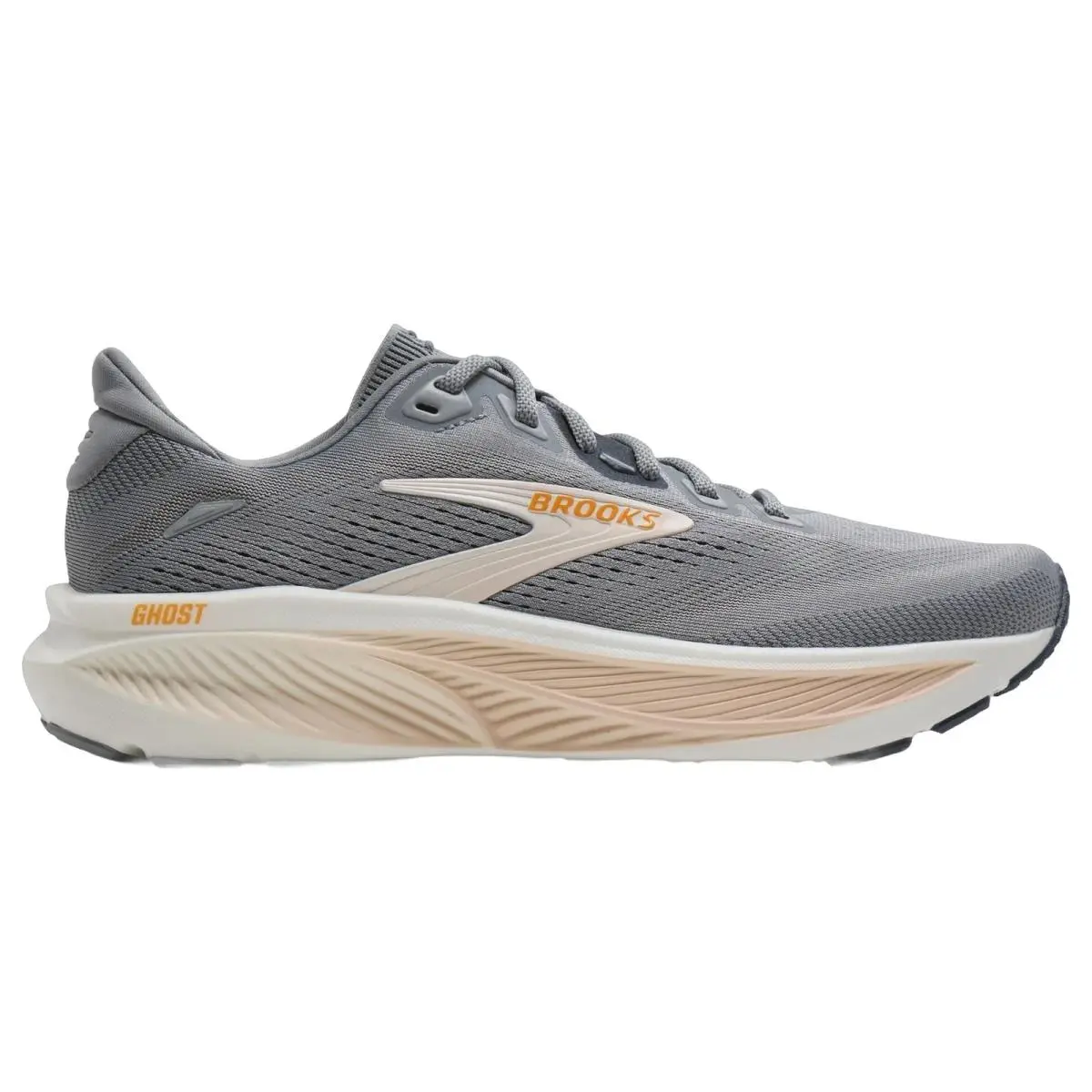Brooks shoes - Brooks Ghost 18 - Ghost - 1204821B047 - Grey/Morganite/Coconut 8