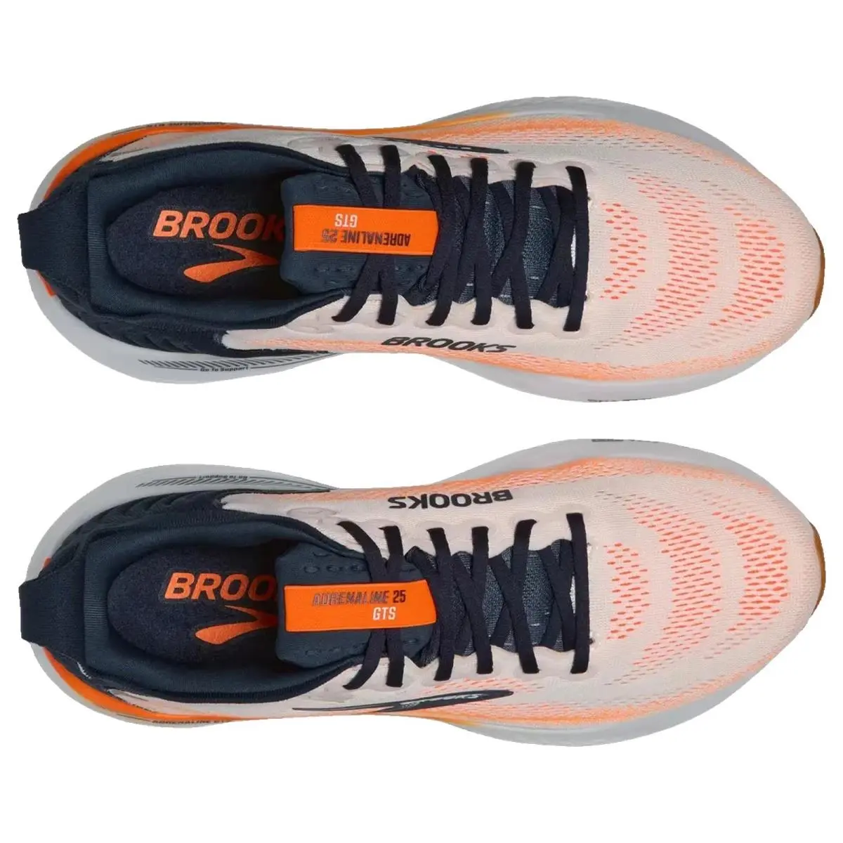 Brooks shoes - Brooks Adrenaline Gts 25 - Adrenaline Gts - 1104541D123 - White/Spellbound/Orange 12