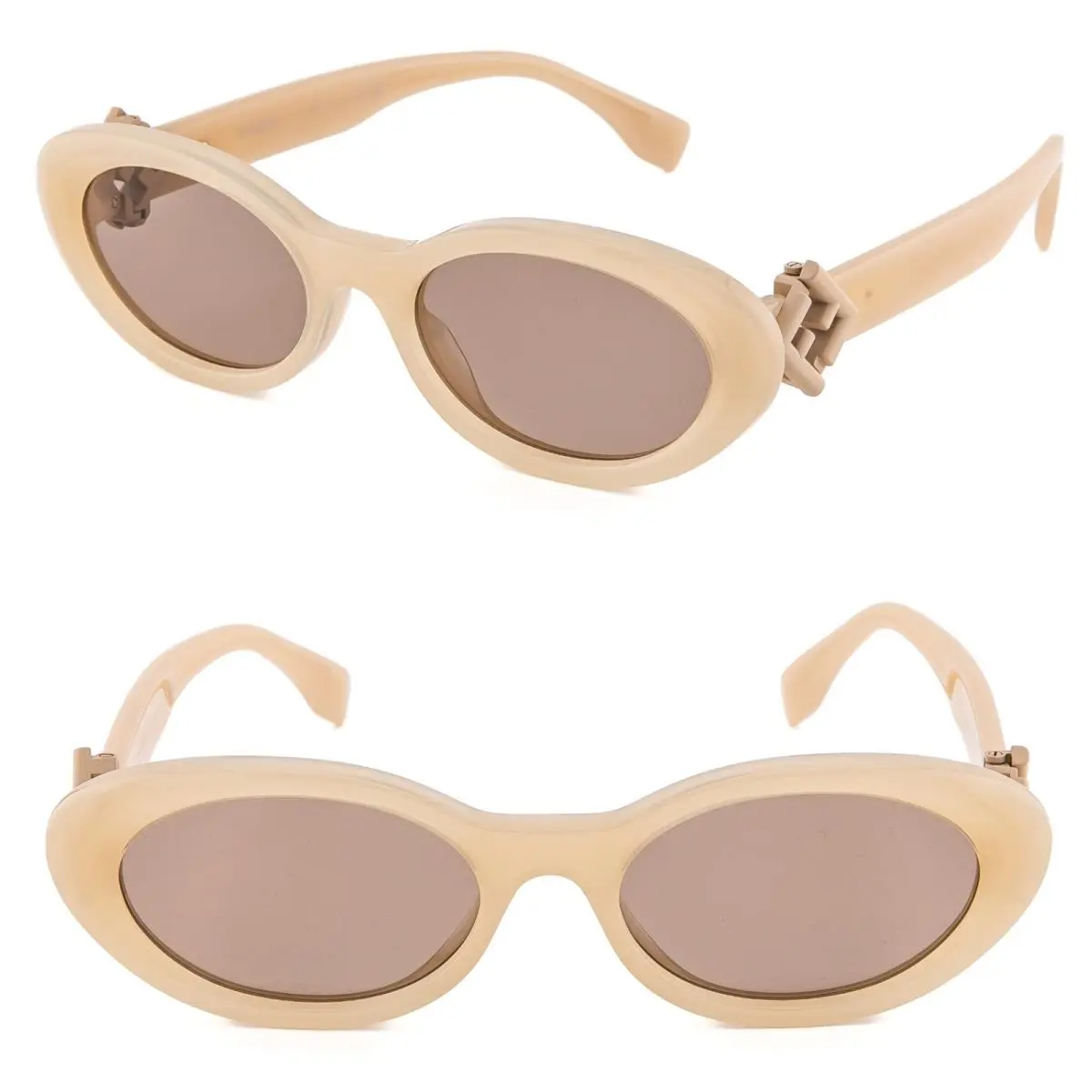 Diamonds Logo 40140 Beige Fashion Oval Sunglasses FE40140U by Fendi