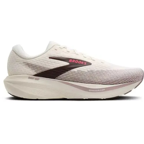 Brooks Women`s Ghost Amp Running Shoes - Arctic Wolf/dove Size 8W Wide Woven - Dove