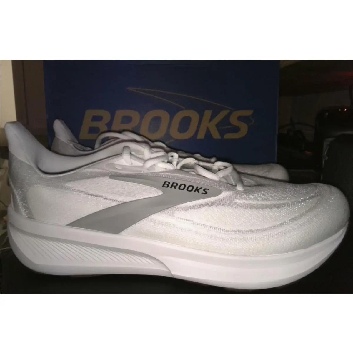 Brooks Women’s Revel 9 Neutral Running Walking Shoe White/grey/black 11 Med