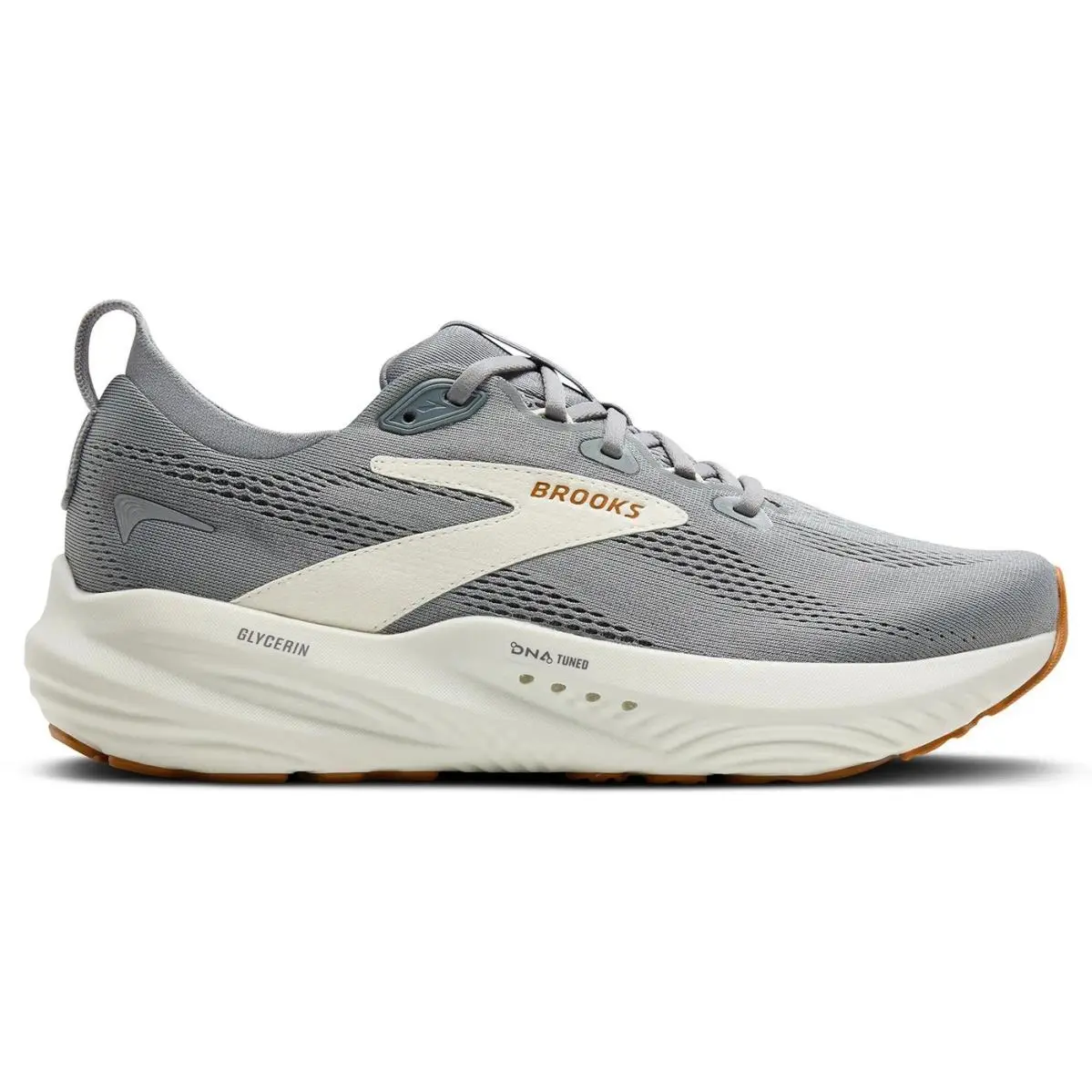 Men`s Glycerin 22 Primer Grey Honey Ginger 110445-1D-097 Size 12D by Brooks