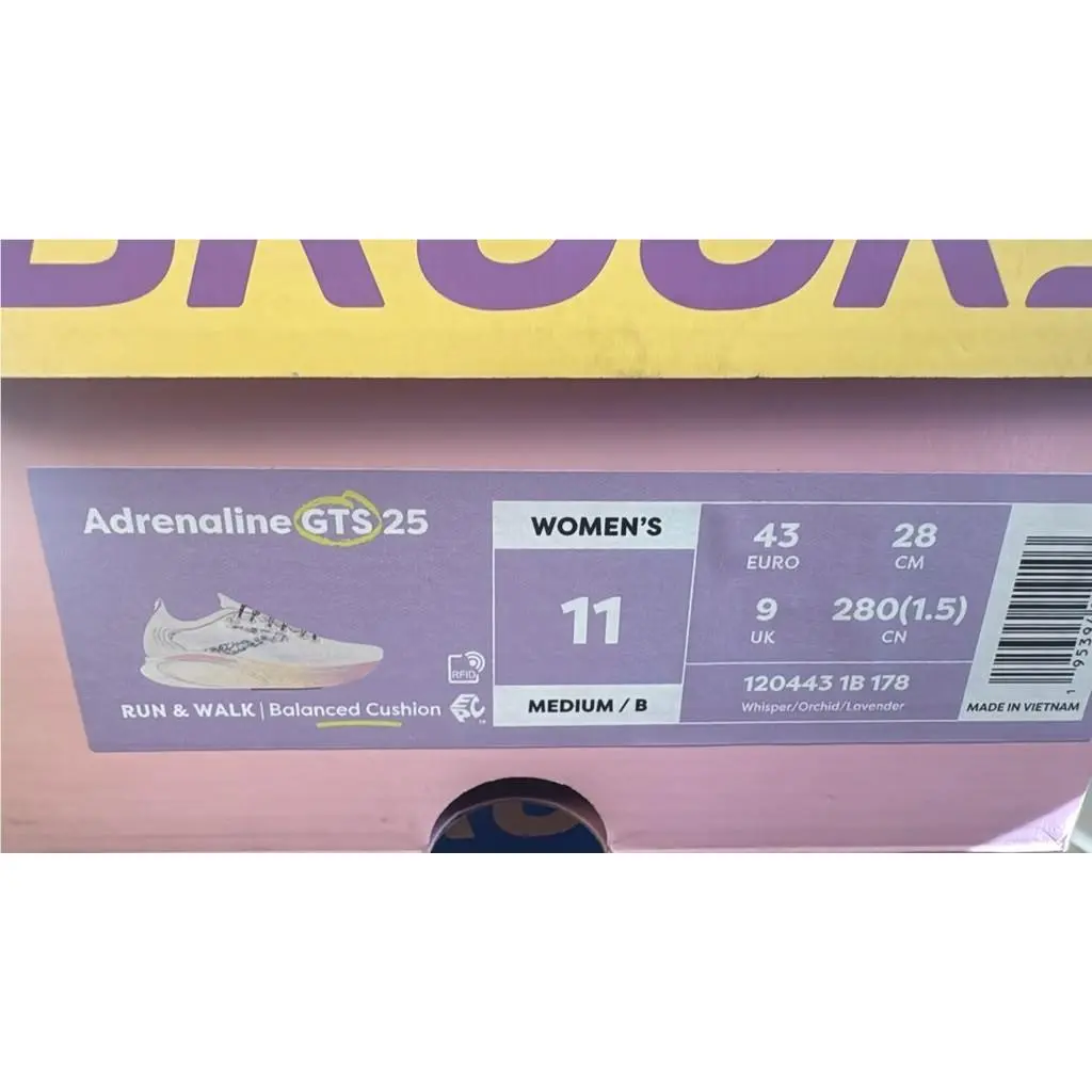 Brooks shoes - Brooks Adrenaline GTS 25 - Adrenaline GTS - Whisper/Orchid/Lavender 6