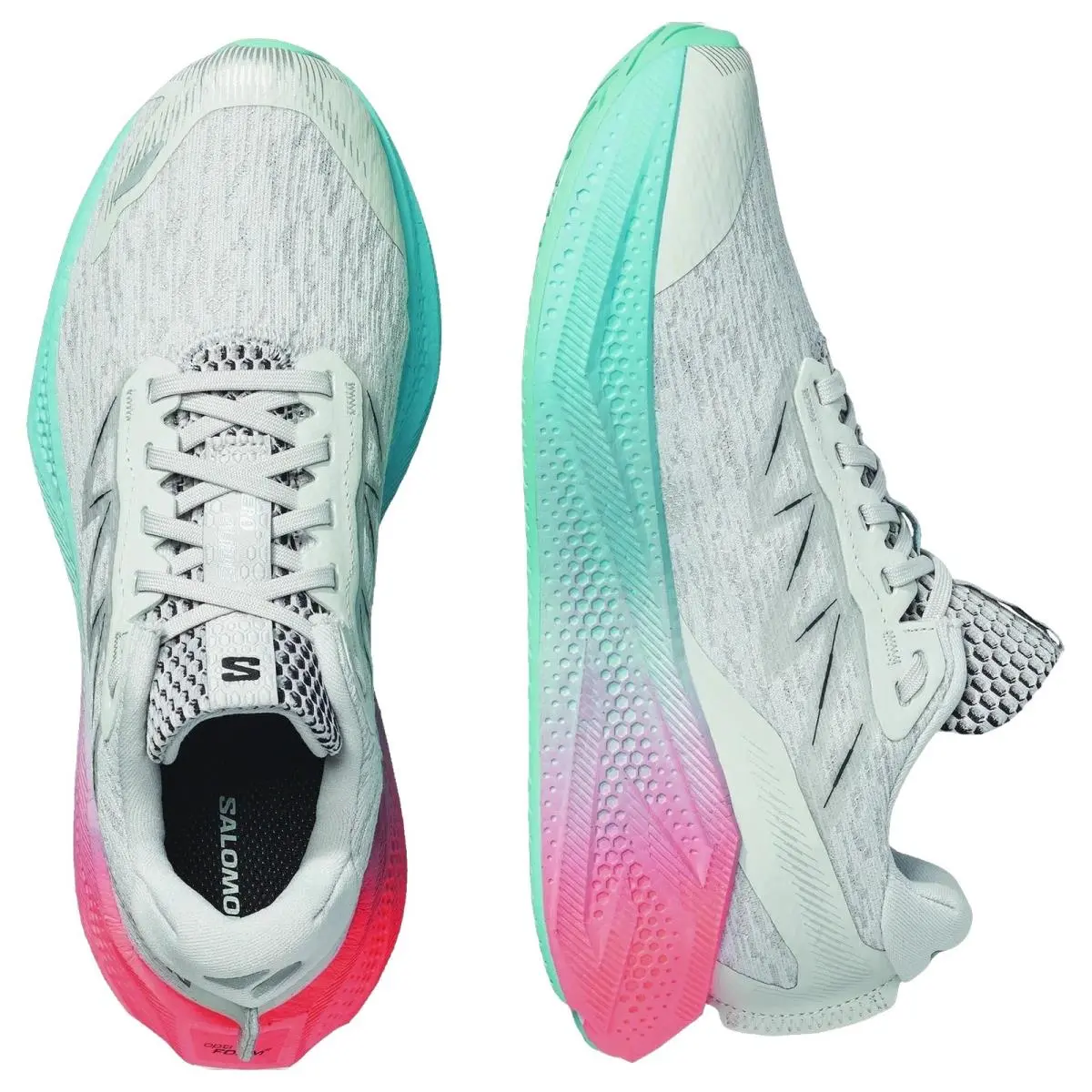 Salomon shoes - Aero Glide 4 - Aero Glide - L49228800 - Gray/Ojos Del Salar 2