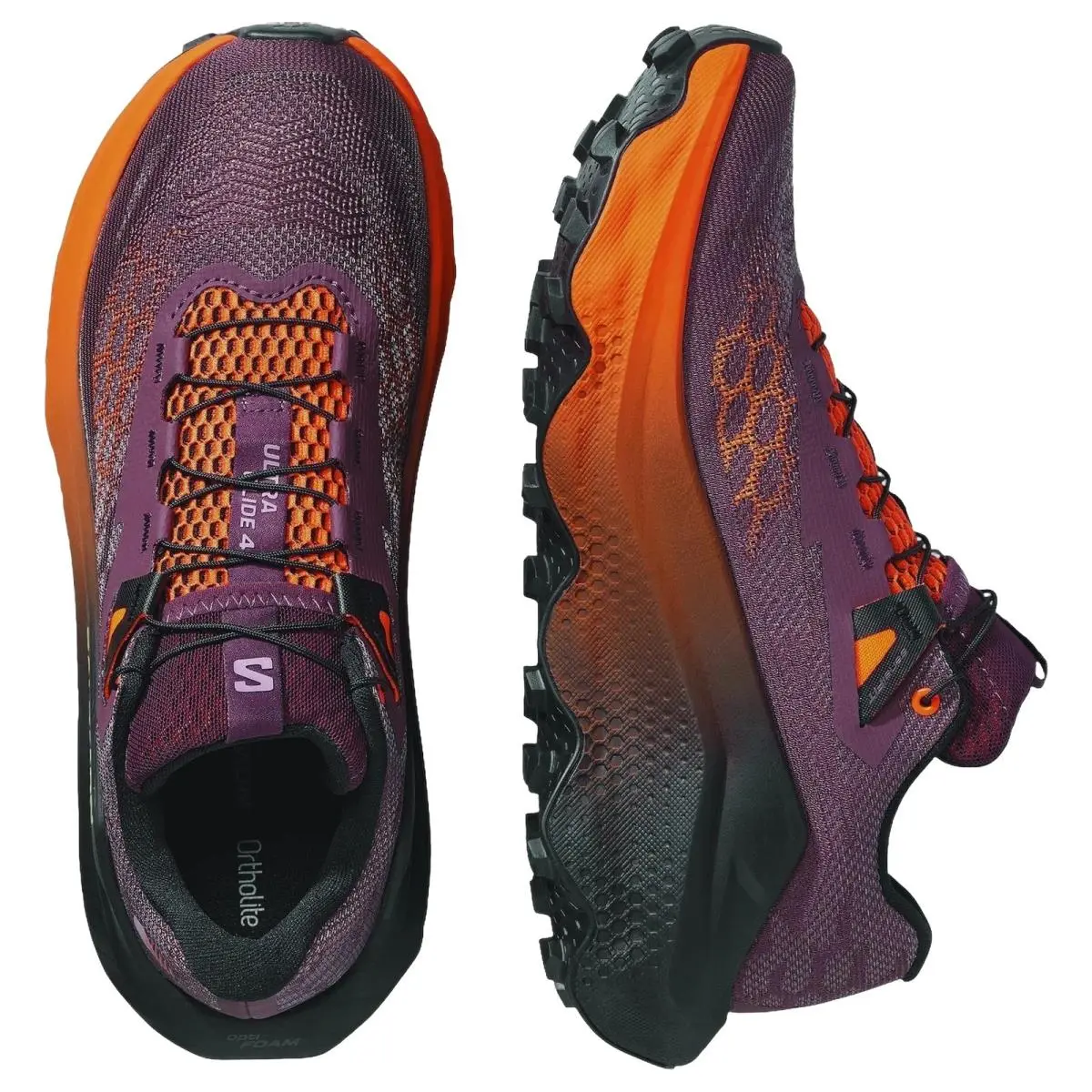 Salomon shoes - Ultra Glide 4 - Ultra Glide - L45396100 - Huckleberry/Black/Red Orange 2