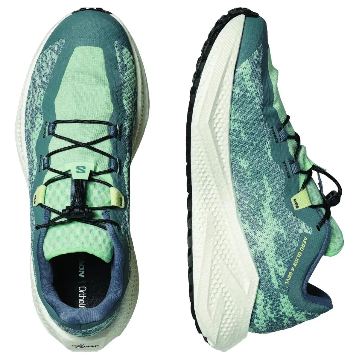 Salomon shoes - Aero Glide 4 Grvl - Aero Glide Grvl - L49174700 - Stormy Weather/Lichen/Vanilla Ice 10