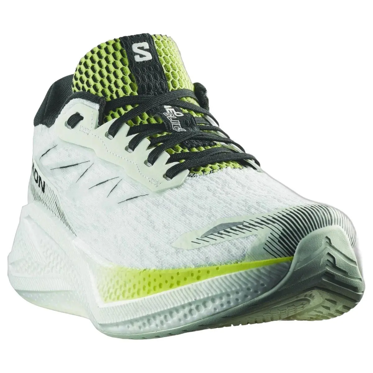 Salomon shoes - Aero Glide 4 - Aero Glide - L45404100 - White/Lime/Black 9