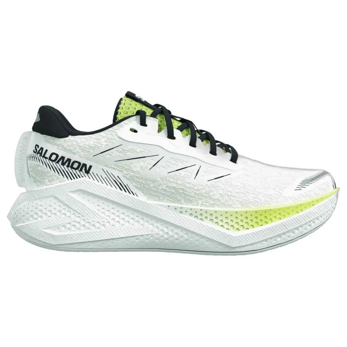 Salomon shoes - Aero Glide 4 - Aero Glide - L45404100 - White/Lime/Black 7