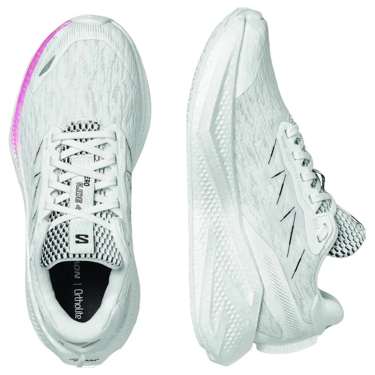 Salomon shoes - Aero Glide 4 - Aero Glide - L49151300 - White/Black 10