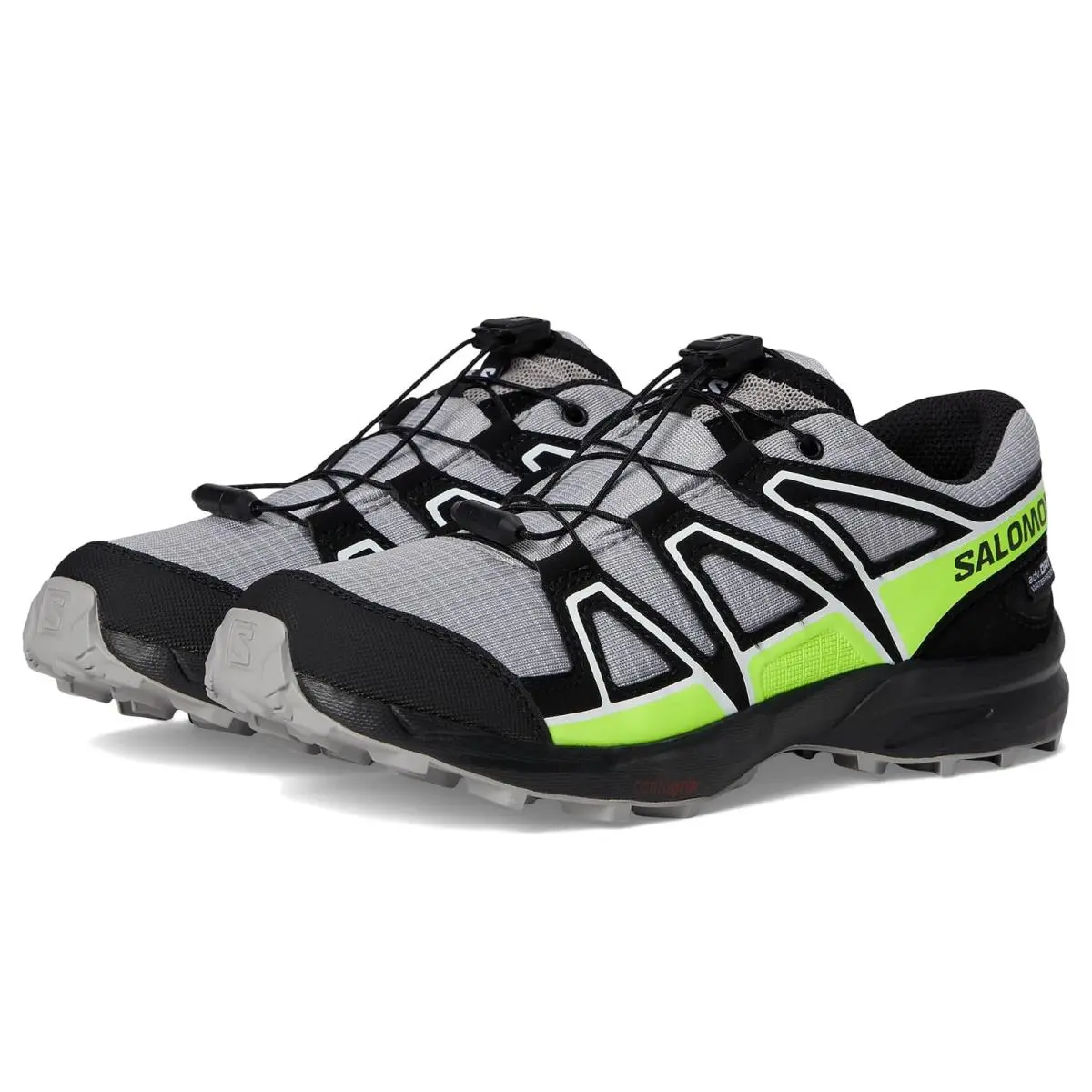Salomon shoes - Alloy/Black/Green Gecko 6