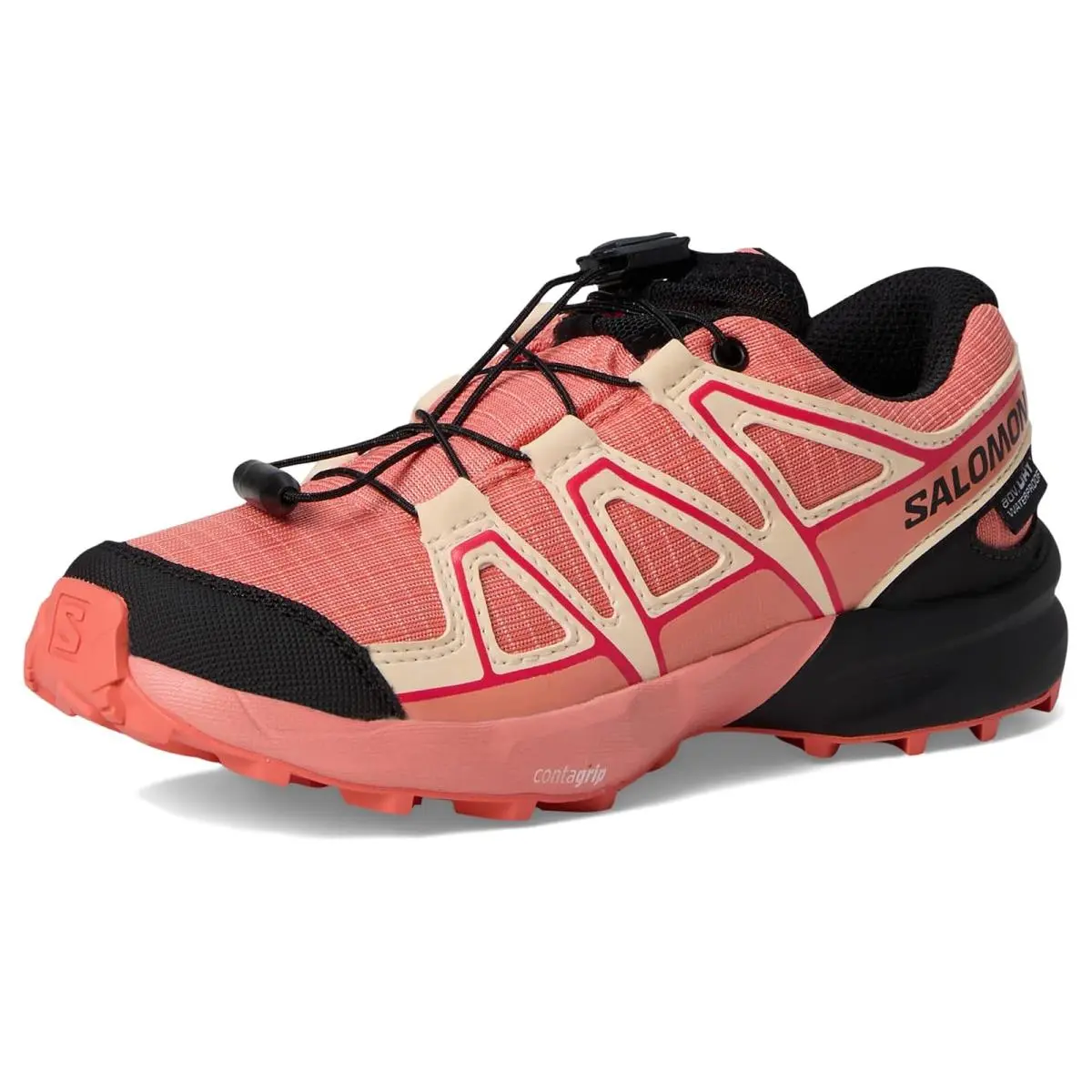 Salomon shoes - Alloy/Black/Green Gecko 26