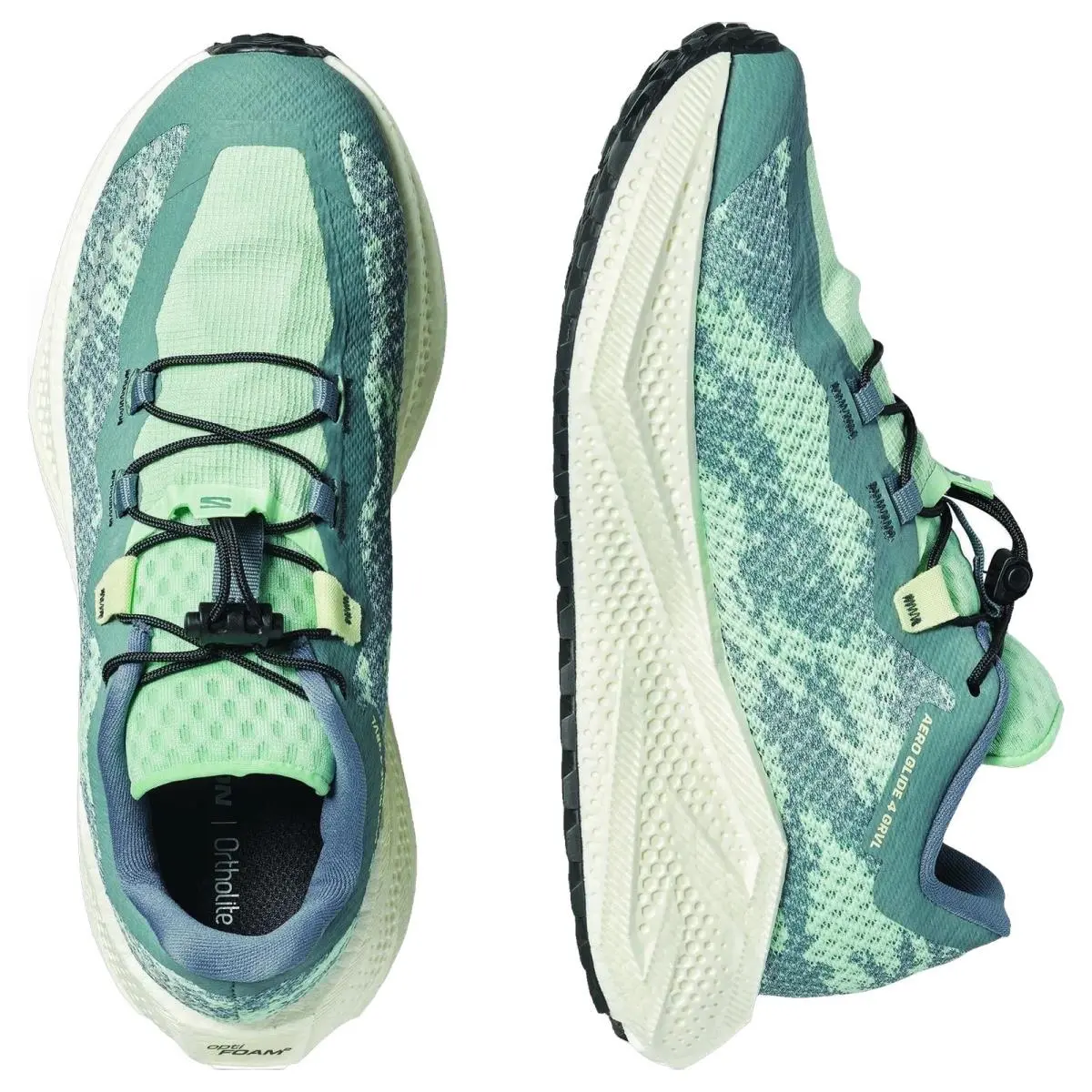 Salomon shoes - Aero Glide 4 Grvl - Aero Glide Grvl - L49175700 - Stormy Weather/Lichen/Vanilla Ice 10