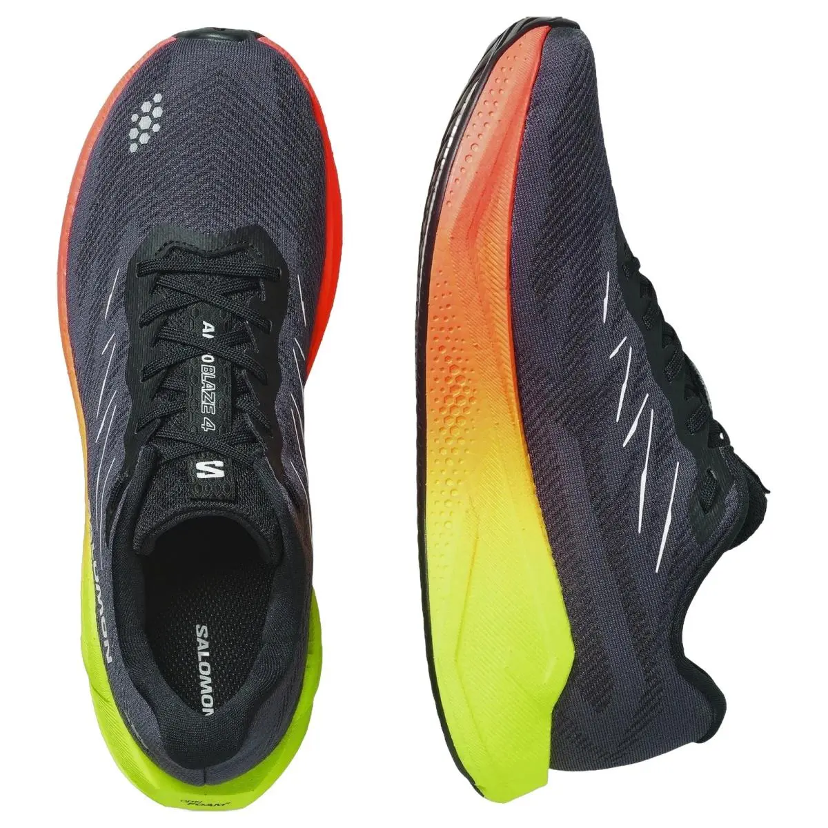 Salomon shoes - Aero Blaze 4 - Aero Blaze - L45398500 - Black/White/Yellow 10