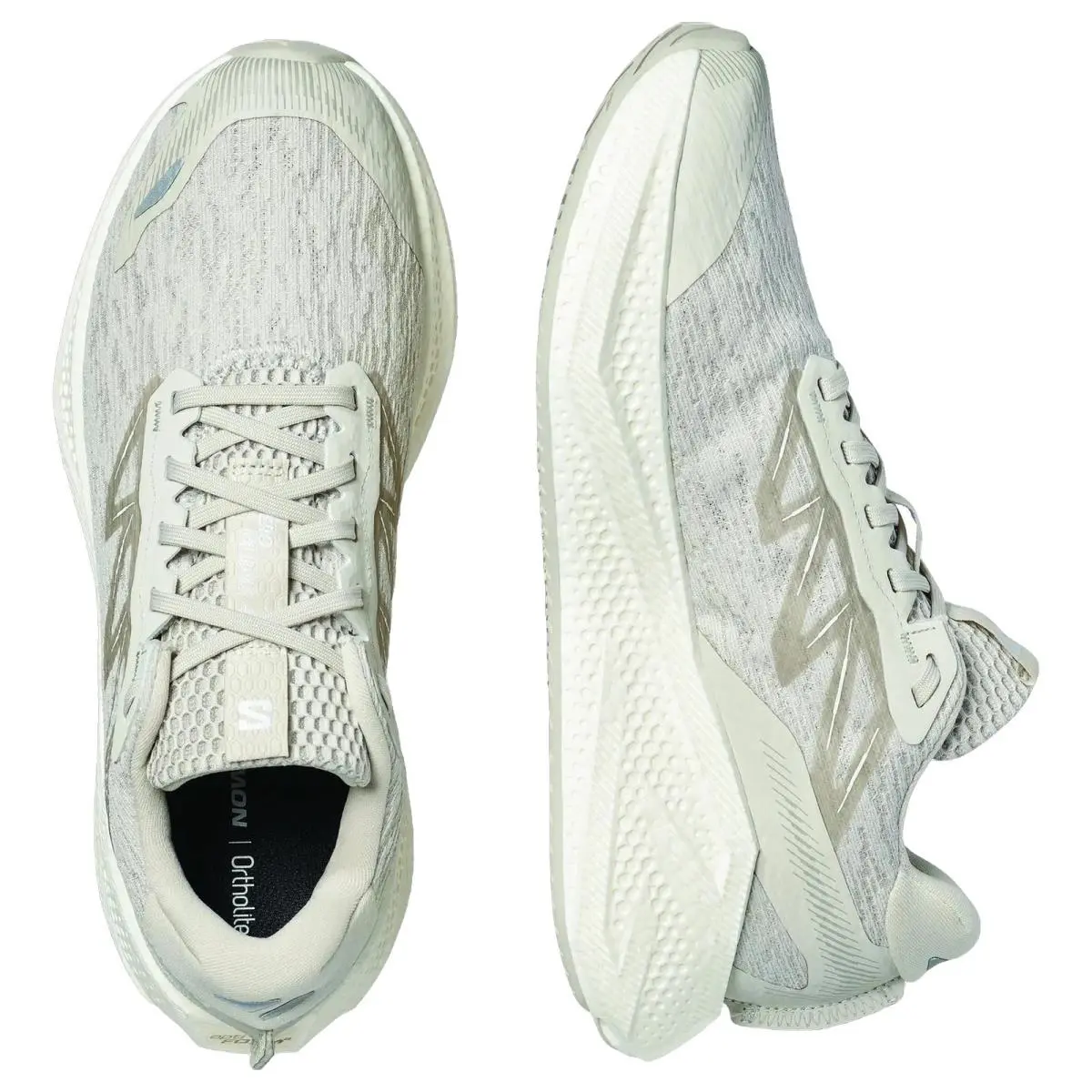 Salomon shoes - Aero Glide 4 - Aero Glide - L49147200 - Silver Cloud/White 2