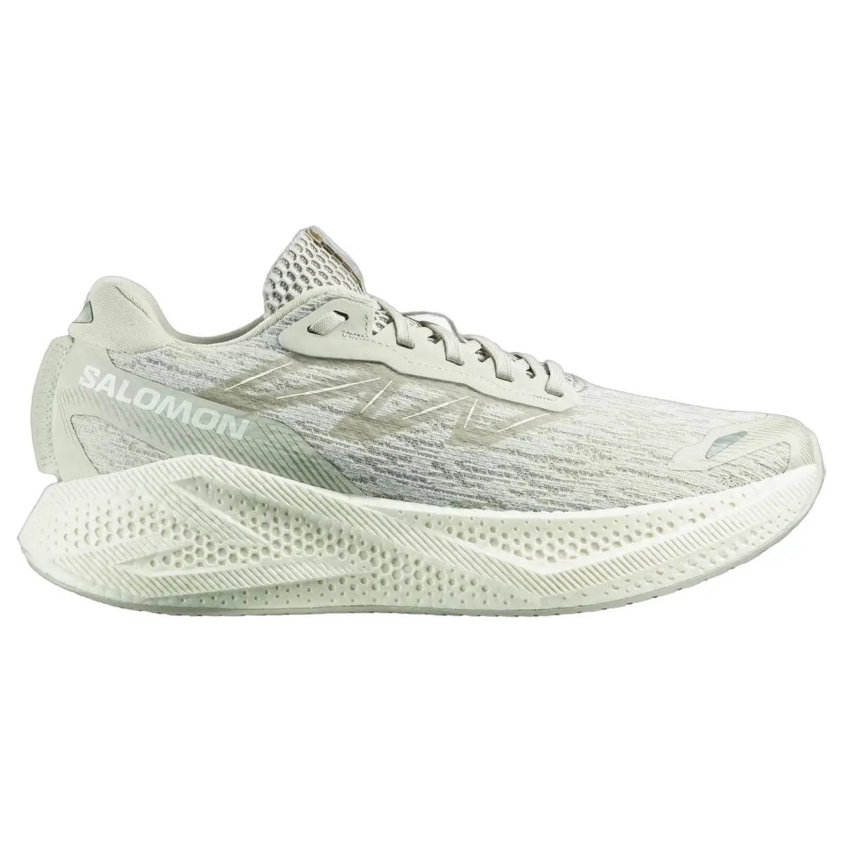 Salomon shoes - Aero Glide 4 - Aero Glide - L49147200 - Silver Cloud/White 7