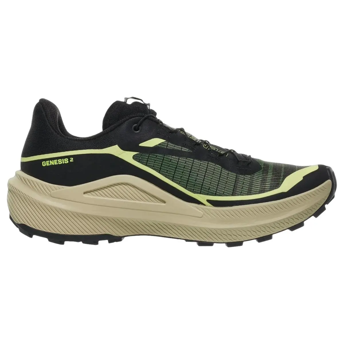 Salomon shoes - Genesis 2 - Genesis - L49300100 - Lime/Black/Bog 7