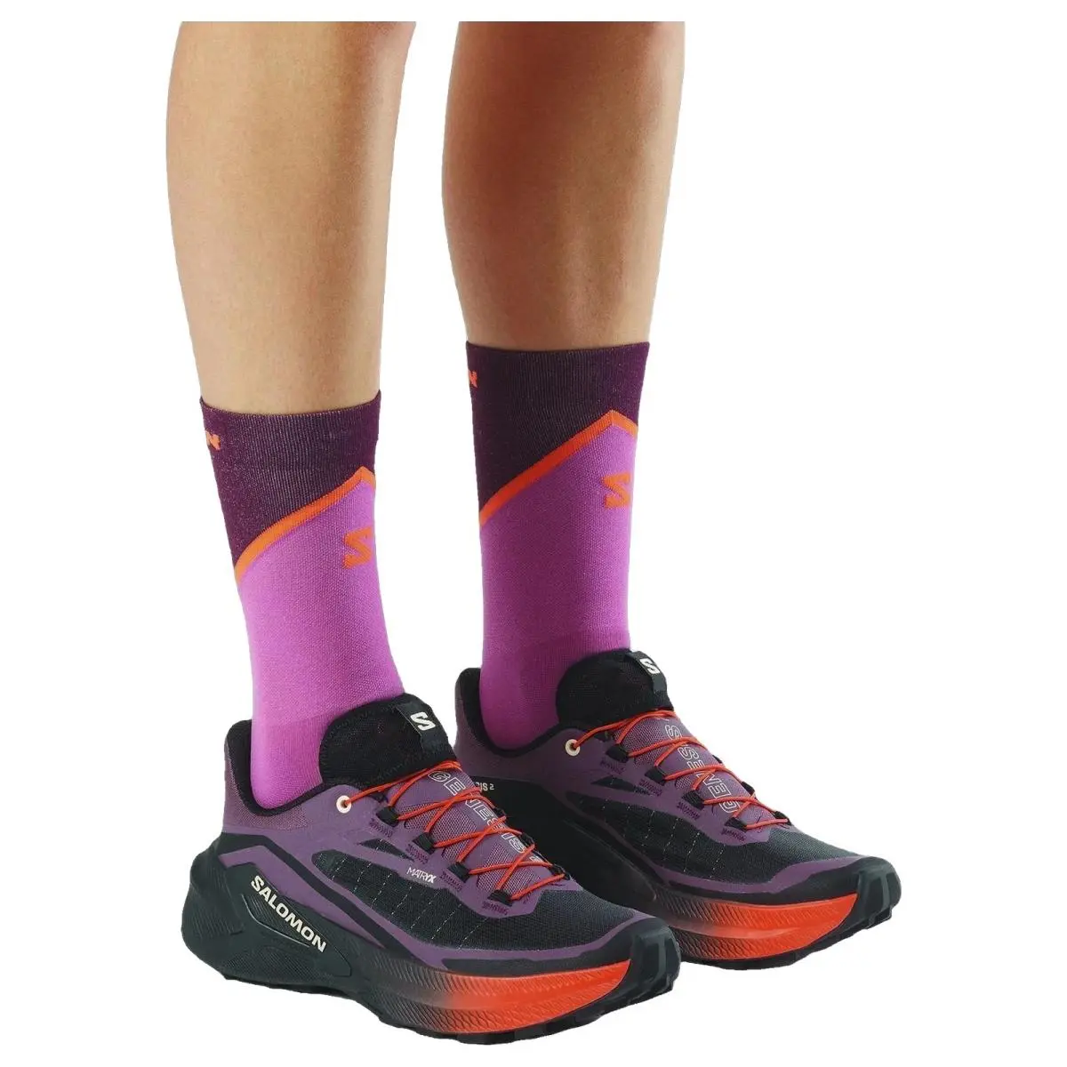 Salomon shoes - Genesis 2 - Genesis - L49309200 - Huckleberry/Bk/Orange 5