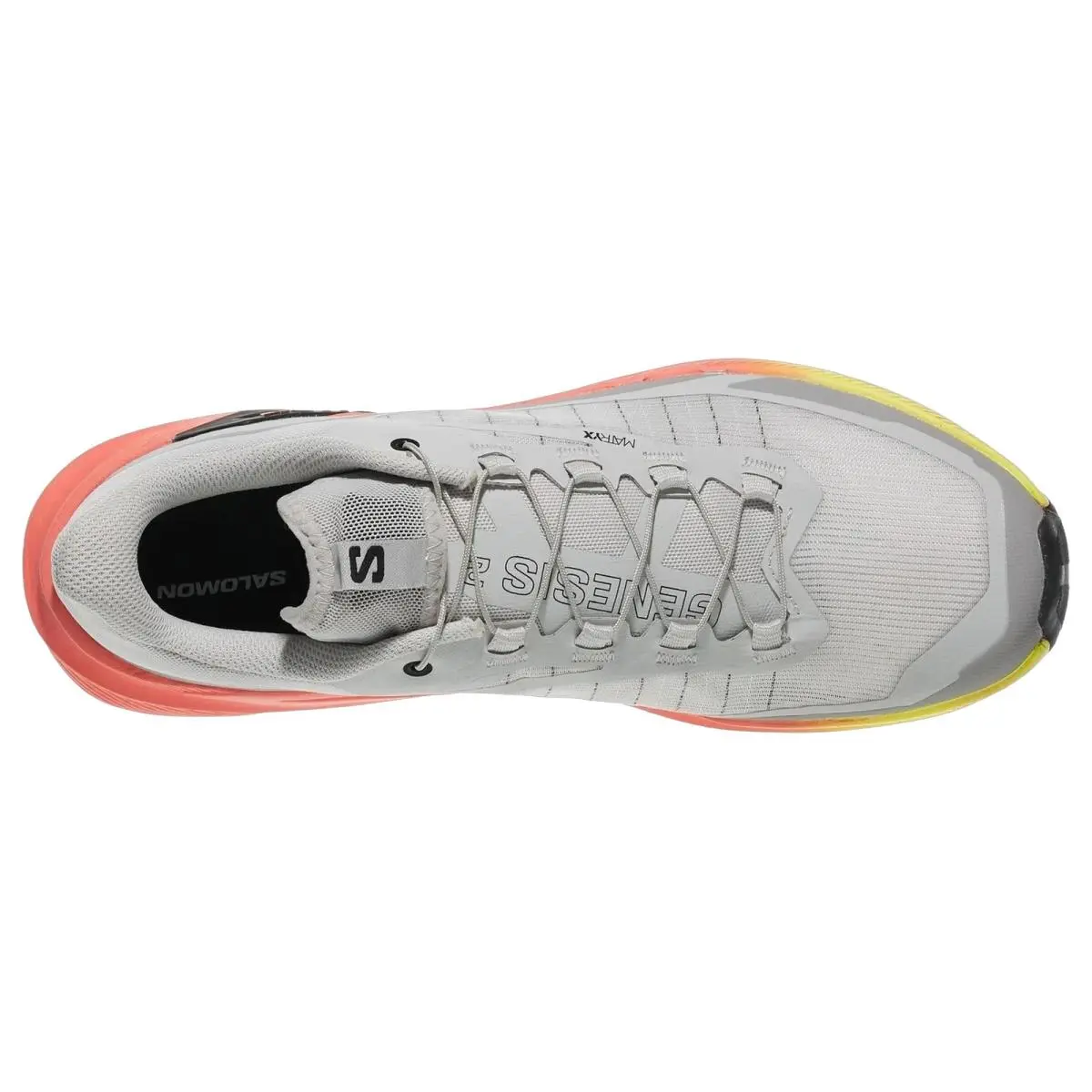 Salomon shoes - Genesis 2 - Genesis - L49300000 - Grey/Yellow/Flame 8