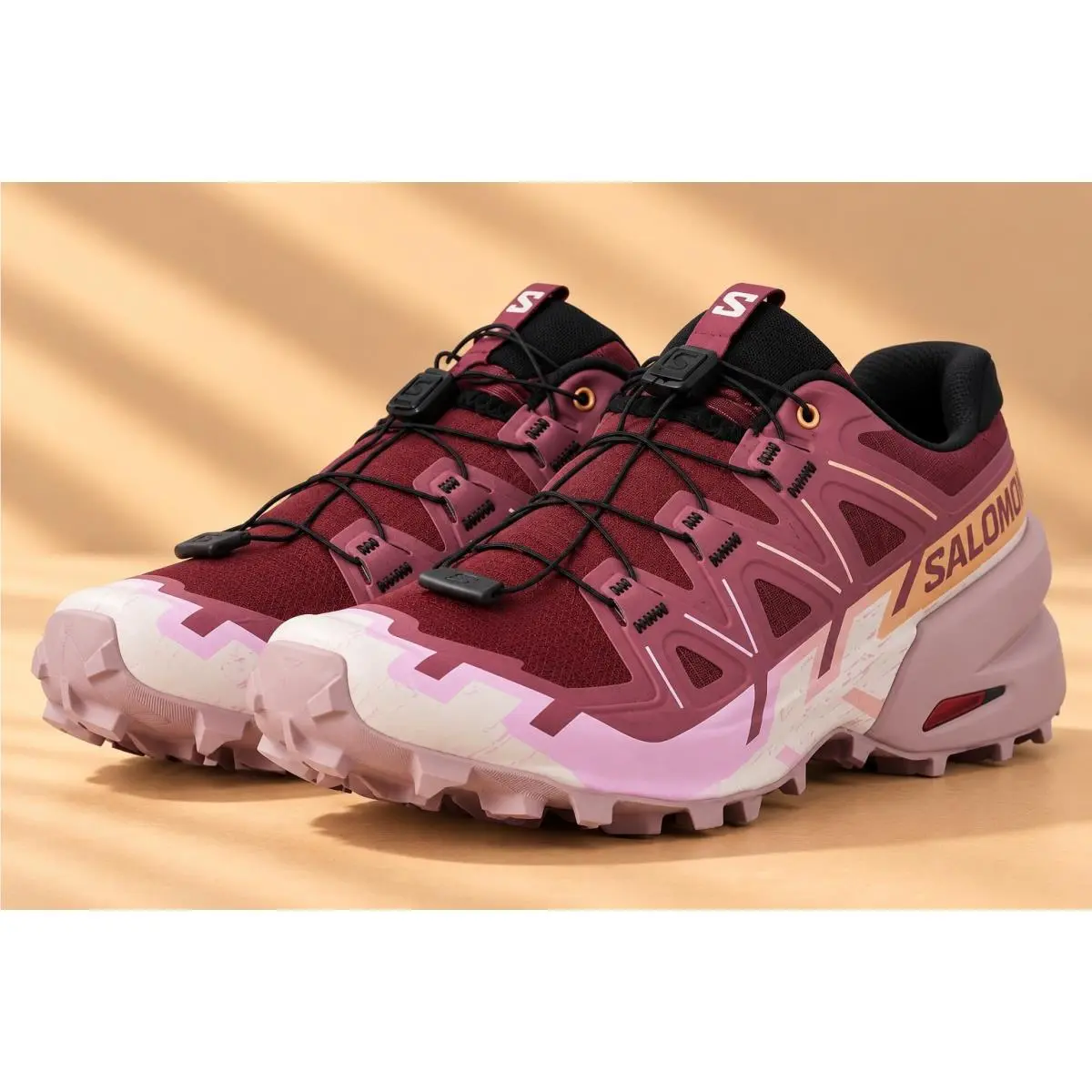 Salomon Women’s Speedcross 6 Trail Shoes Grape/papaya Size 8.5 - Purple