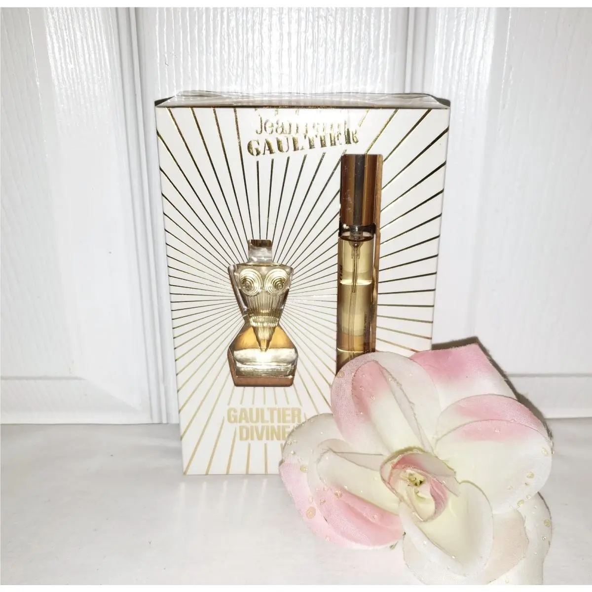 Divine Eau De Parfum Edp Travel Gift Set 0.2oz + 0.34oz Spray by Jean Paul Gaultier