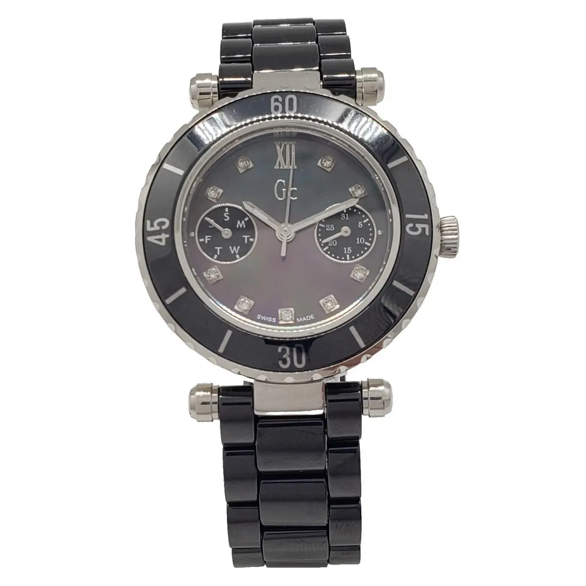 Collection 34mm Women`s Black Ceramic Bracelet Watch G46003L2/I46003L2 by Guess