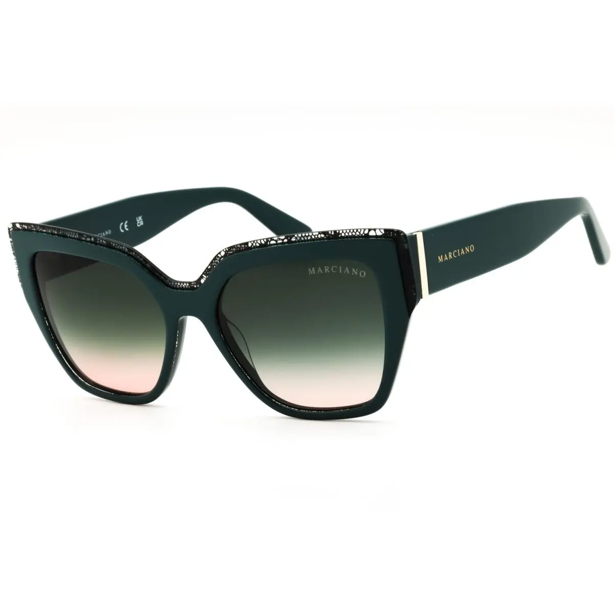 by Marciano GM00029 89B Turquoise/smoke Gradient 53-17-140 Sunglasses by Guess