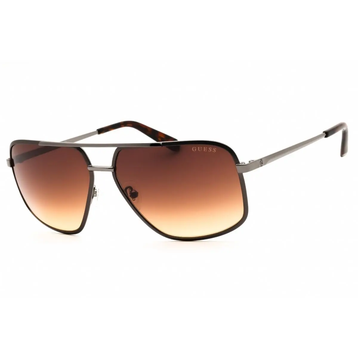 GU00167 09F Matte Gunmetal/brown Gradient 60-14-140 Sunglasses by Guess
