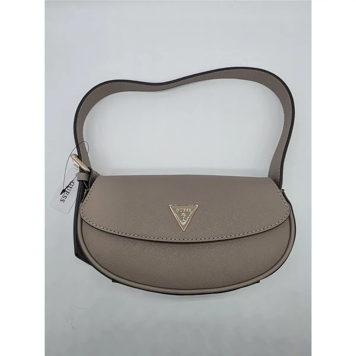 Taupe Zita Mini Baguette Hand Bag by Guess
