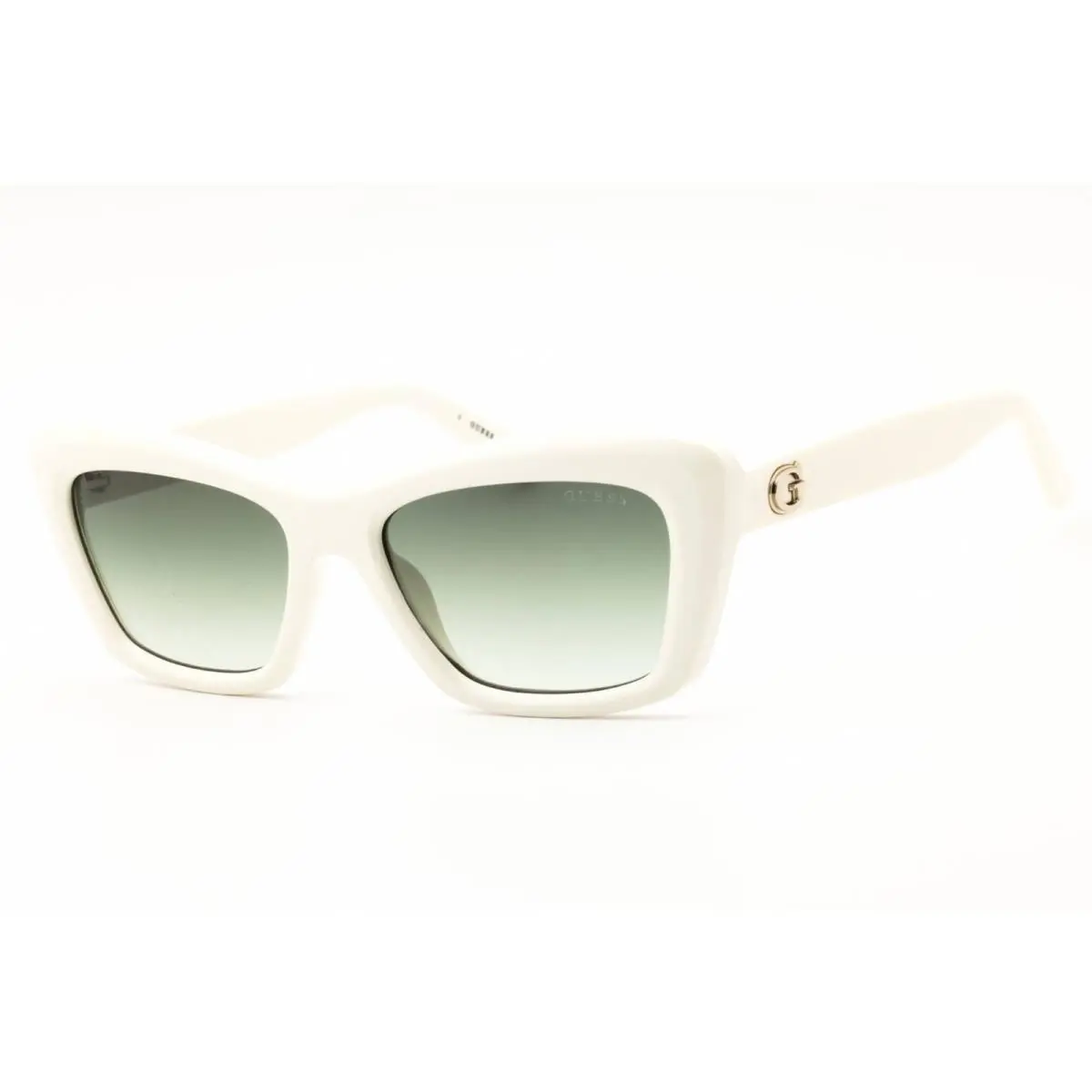 Women`s Sunglasses Cat Eye White Injected Propionate Frame GU00195 21P by Guess