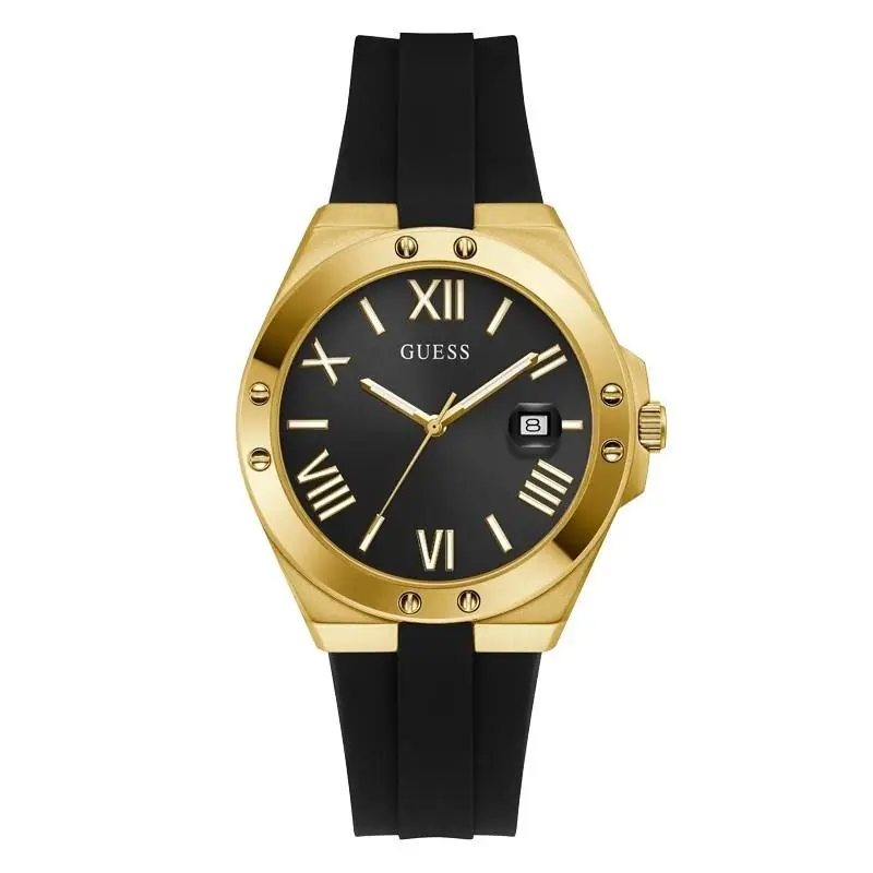 GW0388G2 41.5mm Men Dress Quartz Gold Tone with  Gift Box by Guess