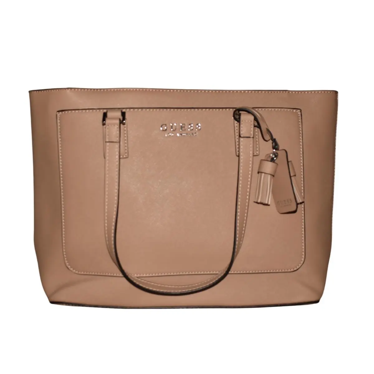 Caramel Thornhill Tote Hand Bag 18 x 11 x 5 by Guess