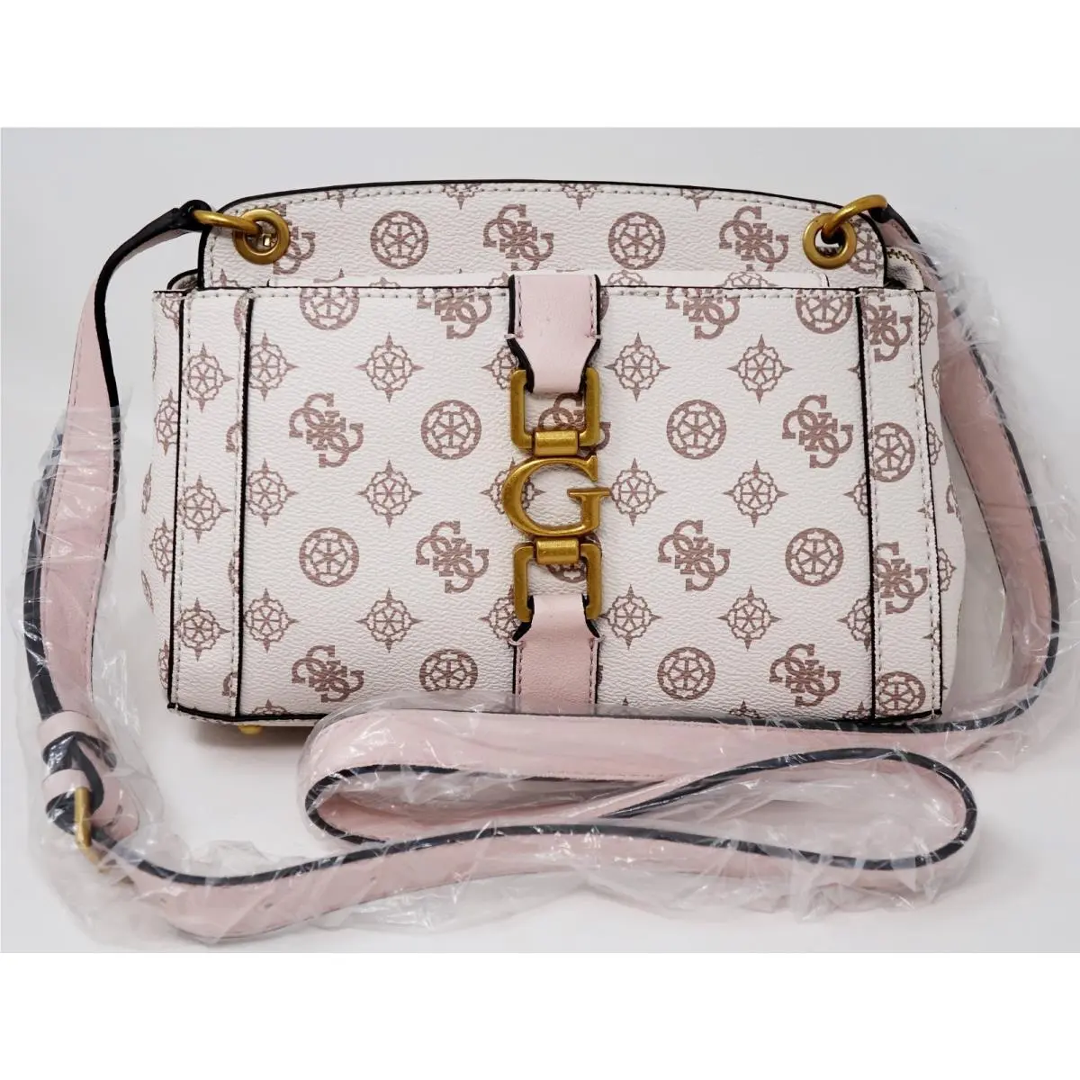 Briana Girlfriend Crossbody Bag Handbag - Cream White by Guess