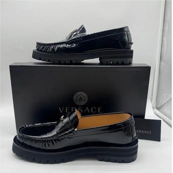 Versace shoes - Medusa Biggie Lug Loafers - Medusa Biggie Lug Loafers - Black 0