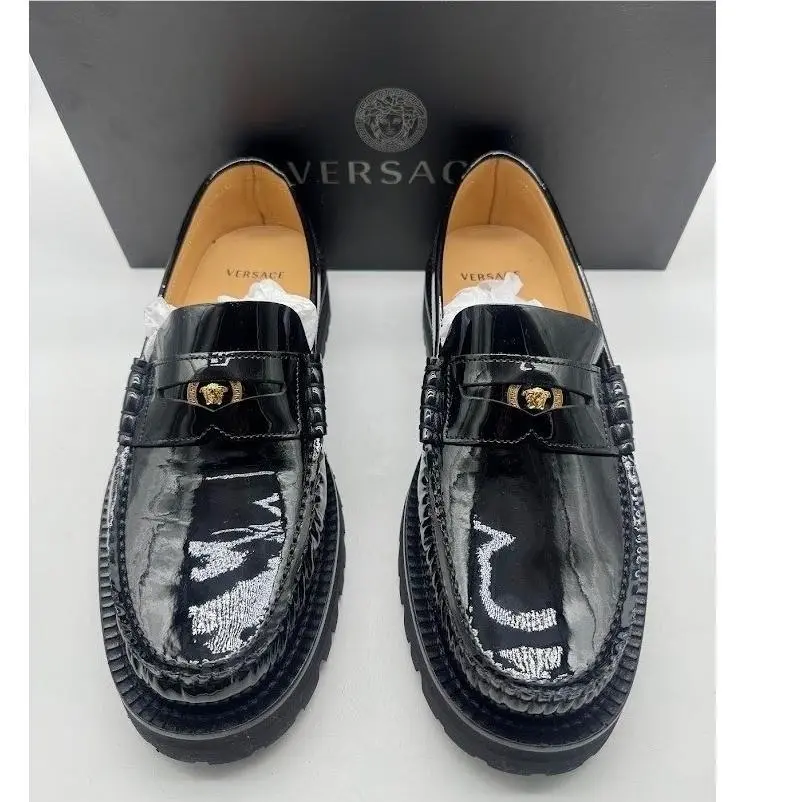 Versace shoes - Medusa Biggie Lug Loafers - Medusa Biggie Lug Loafers - Black 2