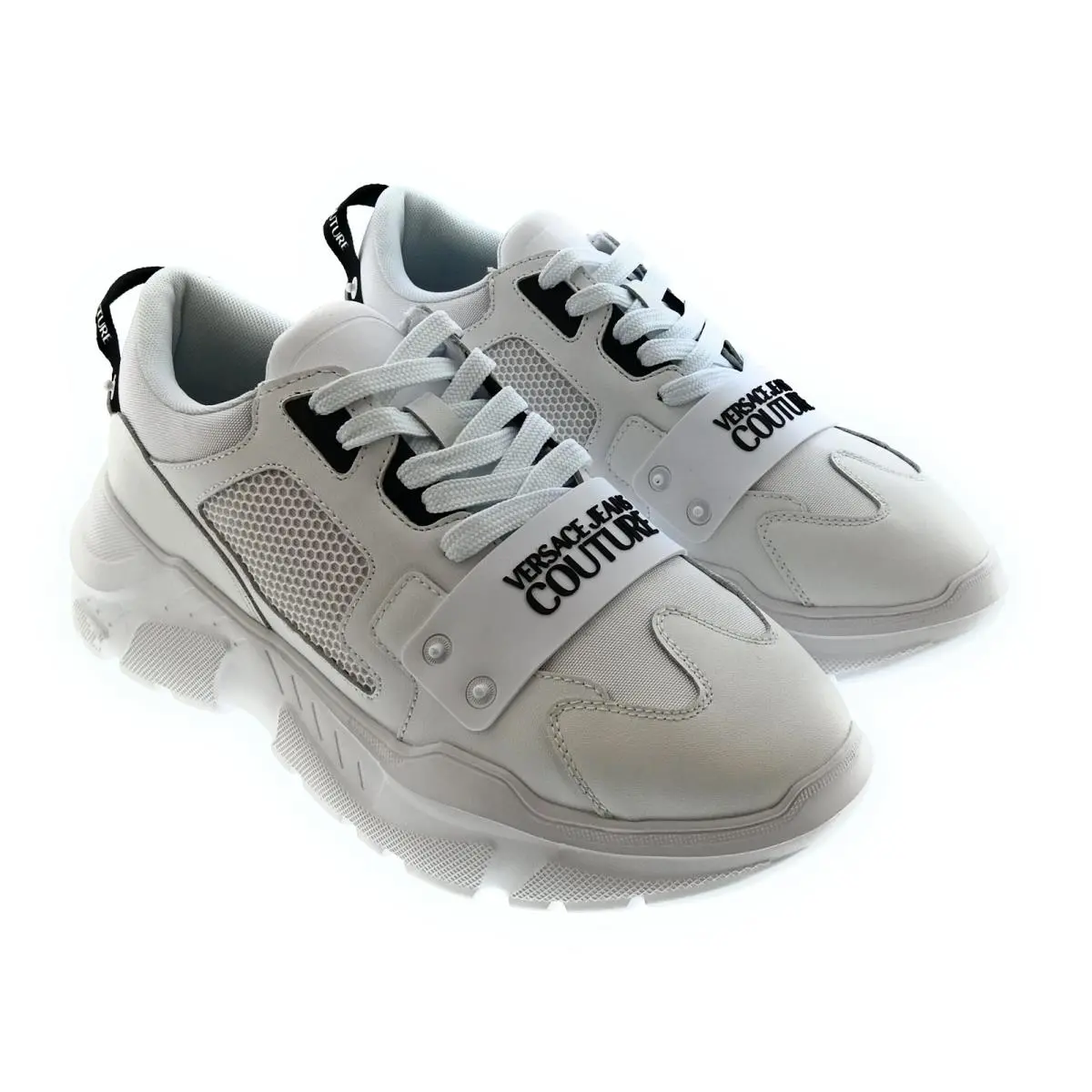 Versace Jeans Couture White Mens Chunky Signature Sneakers-10