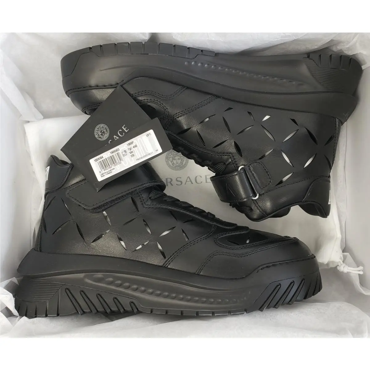 Versace shoes - 10089641A064031B00P - 1008964-1A06403-1B00P - Black (UPC: 8056204102332) 3