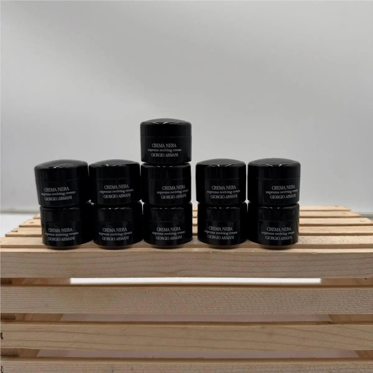 Face Cream Crema Nera Supreme Reviving 11x 5ml Travel Size Black by Giorgio Armani